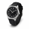 Чоловічий годинник Casio MTP-V005L-1B4 класичний з чорним шкіряним ремінцем та мінеральним склом