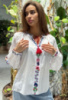 Жіноча біла сорочка-вишиванка