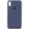 Чохол Silicone Case Full Protective (AA) для Apple iPhone XS Max (6.5«), Темний Синій / Midnight Blue - купити в SmartEra.ua