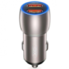 Автомобильное зарядное устройство XO CC52 QC 3.0 36W/2USB 12/24V быстрая зарядка Серый