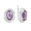 Серебряные серьги CatalogSilver с александритом 16.513ct, фианитами (2187608)