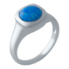 Серебряное кольцо CatalogSilver с опалом 0.764ct, вес изделия 3,64 гр (2028833) 17.5 размер
