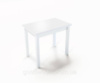 Стол обеденный раскладной Fusion furniture Ажур Белый/Стекло белое