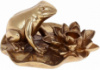 Подсвечник декоративный «Giorgi Лягушка с кувшинкой» 8.5х13х16см, полистоун, цвет золотой