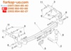 Тягово-сцепное устройство (фаркоп) Toyota Yaris (hatchback) (2005-2010)