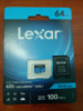 Lexar MicroSDXC High-Performance 633x 64Gb, + адаптер