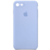 Чохол Silicone Case Square Full Camera Protective (AA) для Apple iPhone 7 / 8 / SE (2020) (4.7«), Блакитний / Lilac Blue - купити в SmartEra.ua