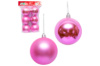 Набор игрушек елочных розовых «Шар» 7см (3+3шт) (116287)