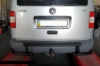 Задняя дуга AK003-3 Черная (2 шт., Нержавейка) для Volkswagen Caddy 2004-2010 гг
