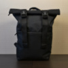 Рюкзак тактический ролл-топ из ткани с двумя защелками. Цвет: черный