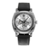 Жіночий механічний годинник Awarder 021-3D Де би не була Silver-White-Black Leather з автопідзаводом
