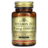 Solgar Vitamin D3 25 мкг 1000 МО 90 таблеток