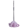 Швабра телескопическая для мытья пола универсальная веревочная швабра с самоотжимом для уборки Фиолетовый HP-35015-13V