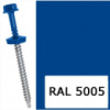 Саморіз для кріплення листового металу RAL 5005 (сигнальний синій) 4,8*35 мм
