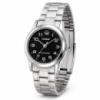Жіночий годинник Casio LTP-V001D-1B класичний на сталевому браслеті з мінеральним склом