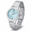 Жіночий годинник Casio LTP-1177A-3A Classic з бірюзовим циферблатом та сталевим браслетом