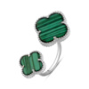 Серебряное кольцо CatalogSilver с малахитом, вес изделия 5,71 гр (2099055) 17.5 размер