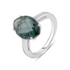 Серебряное кольцо CatalogSilver с топазом Лондон Блю 4.408ct, вес изделия 3,66 гр (2127369) 18.5 размер