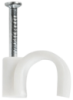 Скоба для круглого кабелю з цвяхом D12 мм