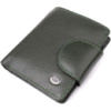 Вертикальный женский кошелек из натуральной кожи ST Leather 23070 Зеленый
