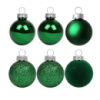 Набор игрушек на елку YES 975124 8 см 6 шт зеленый
