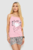 Жіноча піжама з принтом, колір рожевий, 238R3141