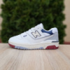 New Balance 550 Білі з бордовим і синім