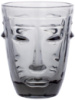 Набор 6 стеклянных стаканов Ariadne «Face Grey» 250мл, серое стекло