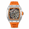 Чоловічий спортивний годинник Pagani Design PD-YS012 Silver-Orange з сапфіровим склом та механізмом Seiko