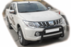 Кенгурятник WT005 Black (нерж) для Mitsubishi L200 2015-2024 гг