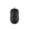 Мышь компьютерная проводная A4Tech FM12S USB Black черная черная с белым