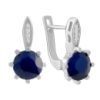 Серебряные серьги CatalogSilver с натуральным сапфиром 2.995ct (2073130)