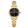 Жіночий годинник Curren 9094 Gold-Black з металевим браслетом та мінеральним склом