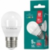 Лампа светодиодная LED TITANUM G45 5W E27 4100K 220V
