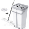 Швабра середня з відром комплект Scratch Cleaning Easy Mop з автоматичним віджиманням та складною ручкою
