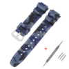 Ремінець для Casio G-Shock AQ-S800/AE-1200 Camo Dark Blue SL полімерний темно-синій камуфляж
