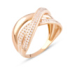 Золотое кольцо CatalogSilver с фианитами 0.45ct (2074151) 18 размер