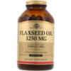 Льняное Масло, Flaxseed Oil, Solgar, 1250 мг, 250 гелевых капсул