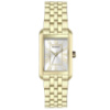 Жіночий годинник Guardo 012796-1 Gold-Silver з прямокутним корпусом та металевим браслетом