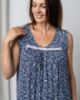 Батальная рубашка на широких бретельках – мелкий узор    2XL, 3XL, 4XL, 5XL