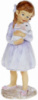 Декоративная статуэтка «Девочка с Крольчонком» 5.5х5х14.5см, полистоун, лиловый