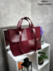 Бордо — велика стильна та елегантна сумка на блискавці зі вставками з натуральної замші (0495-1)