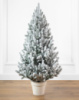 Віденська засніжена 110 см маленька ялинка лита в горщику Сіга Груп