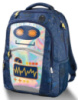 Легкий шкільний рюкзак із роботом Topmove 16L синій