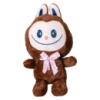Детская мягкая игрушка Лабубу с пледом 54 см плюшевая Коричневая ТМ COLORFUL HOME LAB3BR