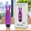 Мінівібратор кролик Adrien Lastic фіолетовий стимулятор для жінок компактний силіконовий з 10 режимами