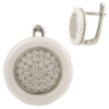 Срібні сережки Silver Breeze з керамікою (1429860)