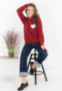 Жіночий червоний светр