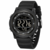 Тактичний спортивний годинник Sanda 6391 Silicone Black з електронним циферблатом та підсвічуванням