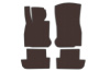 Резиновые коврики Carsuit (для F12/13, Коричневые) для BMW 6 серия F12/F13/F06 2011-2018 гг
